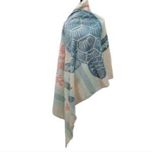 Spartina 449 Oversized Plush Velour Beach Towel Sea Turtle NWT